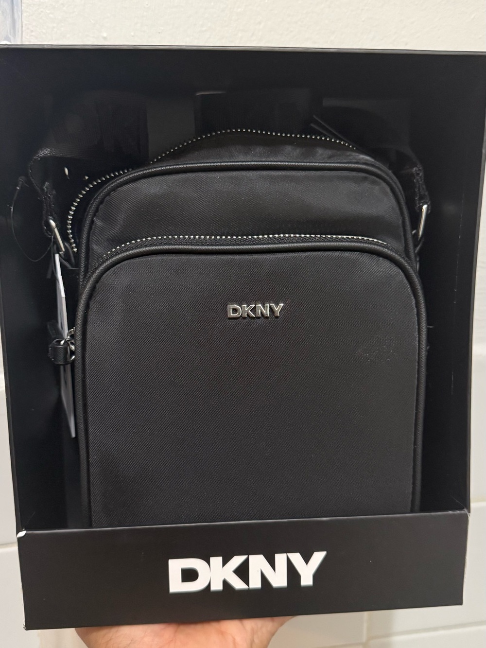 DKNY Black Men’s Crossbody Messenger Sling Bag